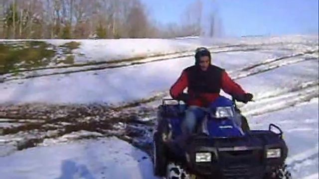 Polaris 700 test on Snow. Toyota Tundra Snow test.