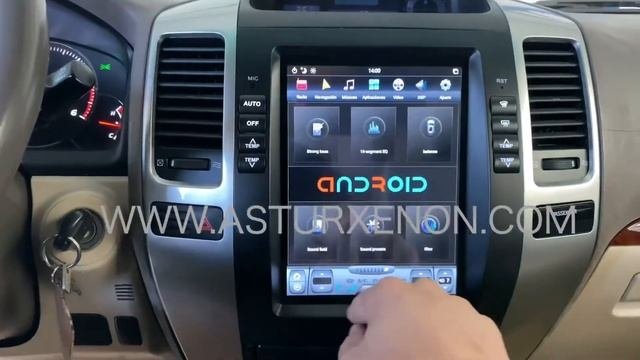 AX-TZ1116S Equipo multimedia ANDROID 10,4” para Toyota Land Cruiser J120-J125 y Lexus GX 470