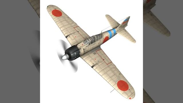 3D Model of Mitsubishi A6M2 Zero - Carrier Hiryu Review