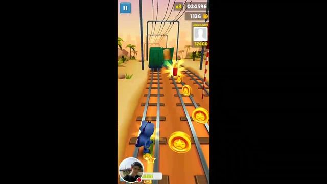 Стрим игры "Subway Surf".