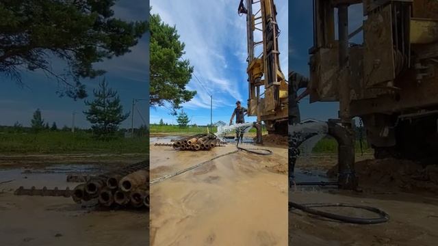 прокачка скважины на воду компрессором мос область