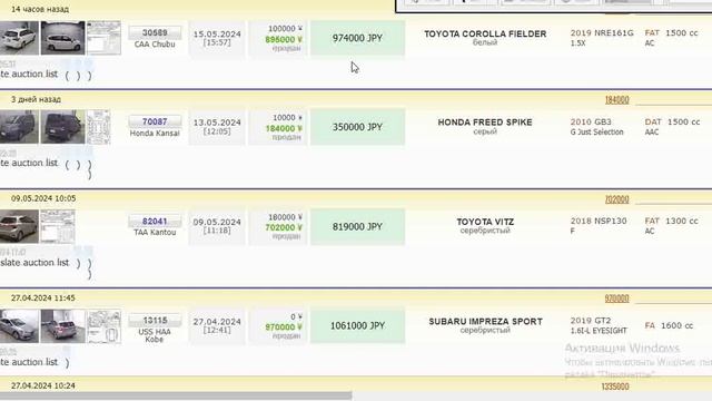 Выиграли TOYOTA COROLLA FIELDER 2018 NRE161G 1.5X 4.5 БАЛЛА 85000 км, себестоимость 1 168 000 руб.