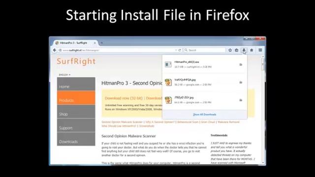 Downloading and Installing HitmanPro 3