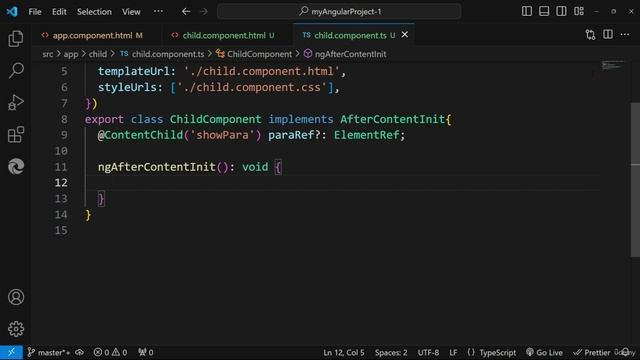 409. Property Decorators - Accessing The Projected Content With @ContentChild