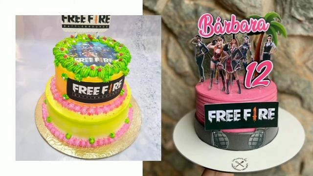 10 Topper Cake / Hiasan Kue Free Fire Siap Print