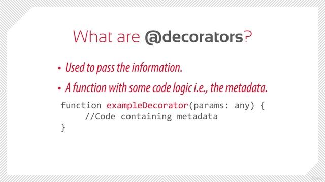 401. Introduction To Decorators