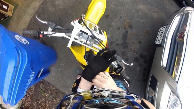 Suzuki DRZ-125 with GoPro