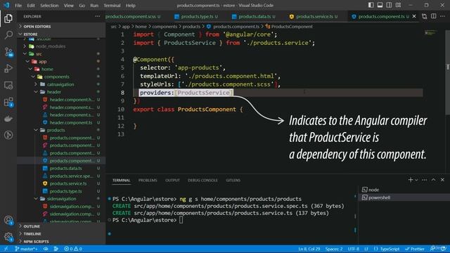 2016. Fetching data into products component