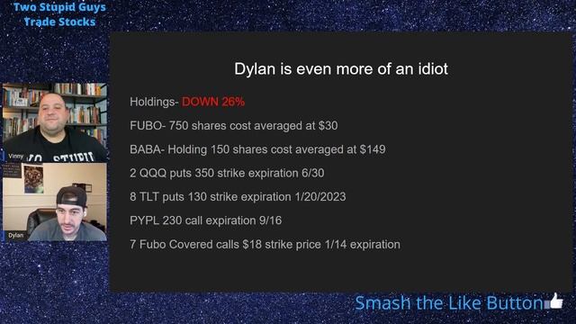 2021 Performance Recap Of Two Stupid Guys Trade Stocks Including Alibaba and Fubo