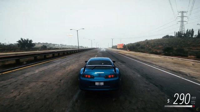 Forza Horizon 5 - TOYOTA SUPRA Heavy Rain Gameplay [4K]