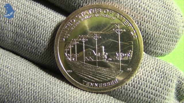 1 доллар 2022 г.США. Администрация долины реки Теннесси. 17-я монета .серии Американские инновации.