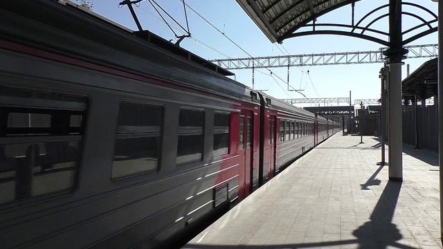 Электропоезд ЭД4М-0162 (ТЧПРИГ-26) пригородный поезд №6815 Куровская - Москва.