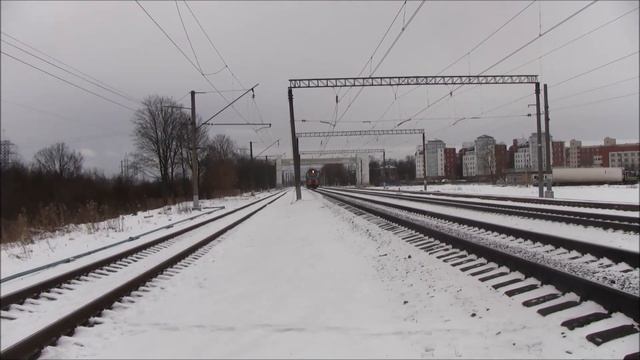 Электровоз 2ЭС4К-019 "Дончак" резервом, СПб / Elloc 2ES4K-019