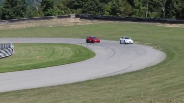 Mazda RX-8 LOUD track fly-by & exhaust fireball