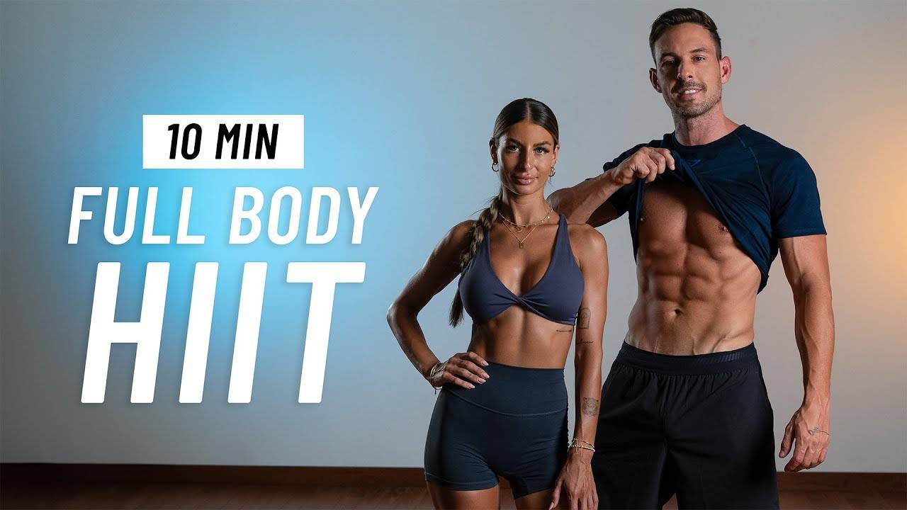 10 MIN FULL BODY HIIT - No Equipment, No Repeat, Home Workout
