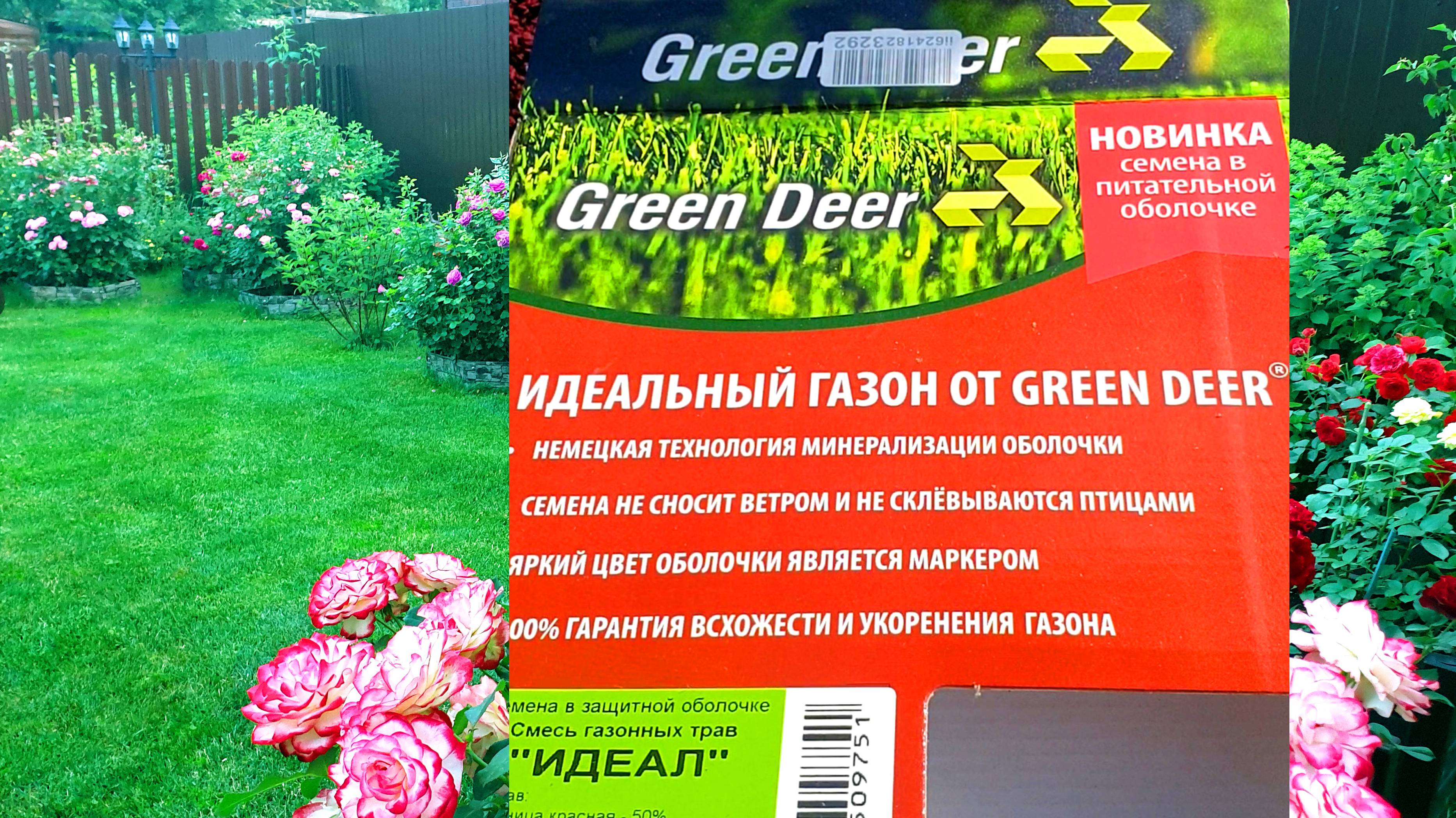 Газонные семена в питательной оболочке.
