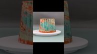 Ваза 6 из бетона ручной работы с индивидуальным рисунком