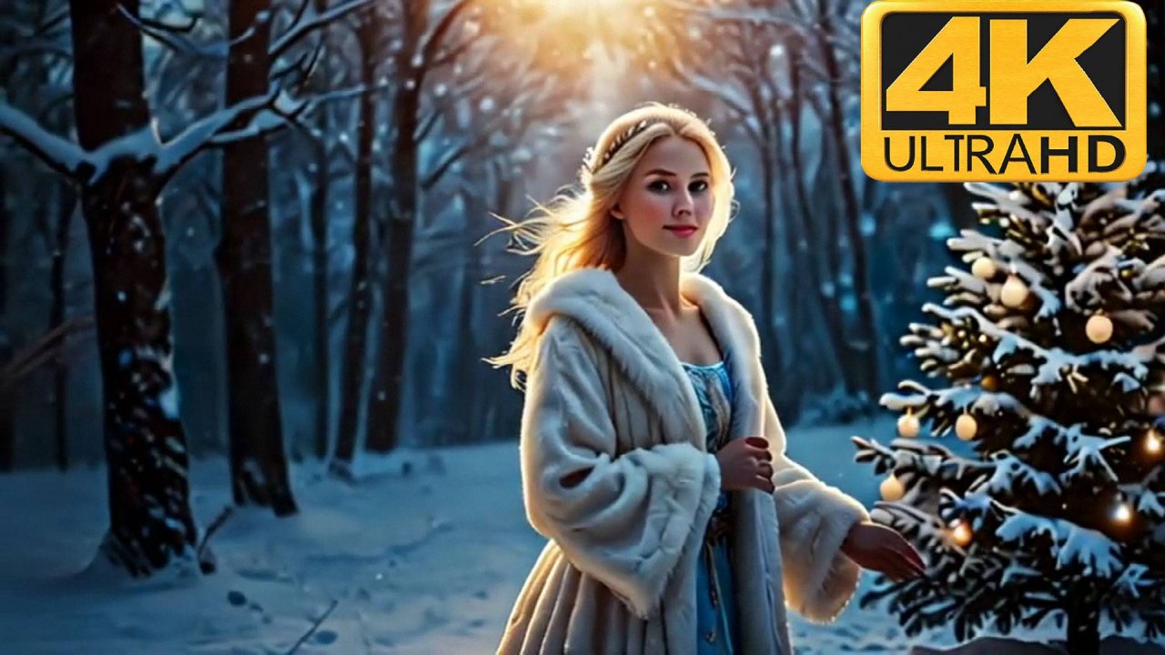 Белая метелица❄️💕🎄 Новогодняя зажигательная песня 2025 г. (Ultra HD)