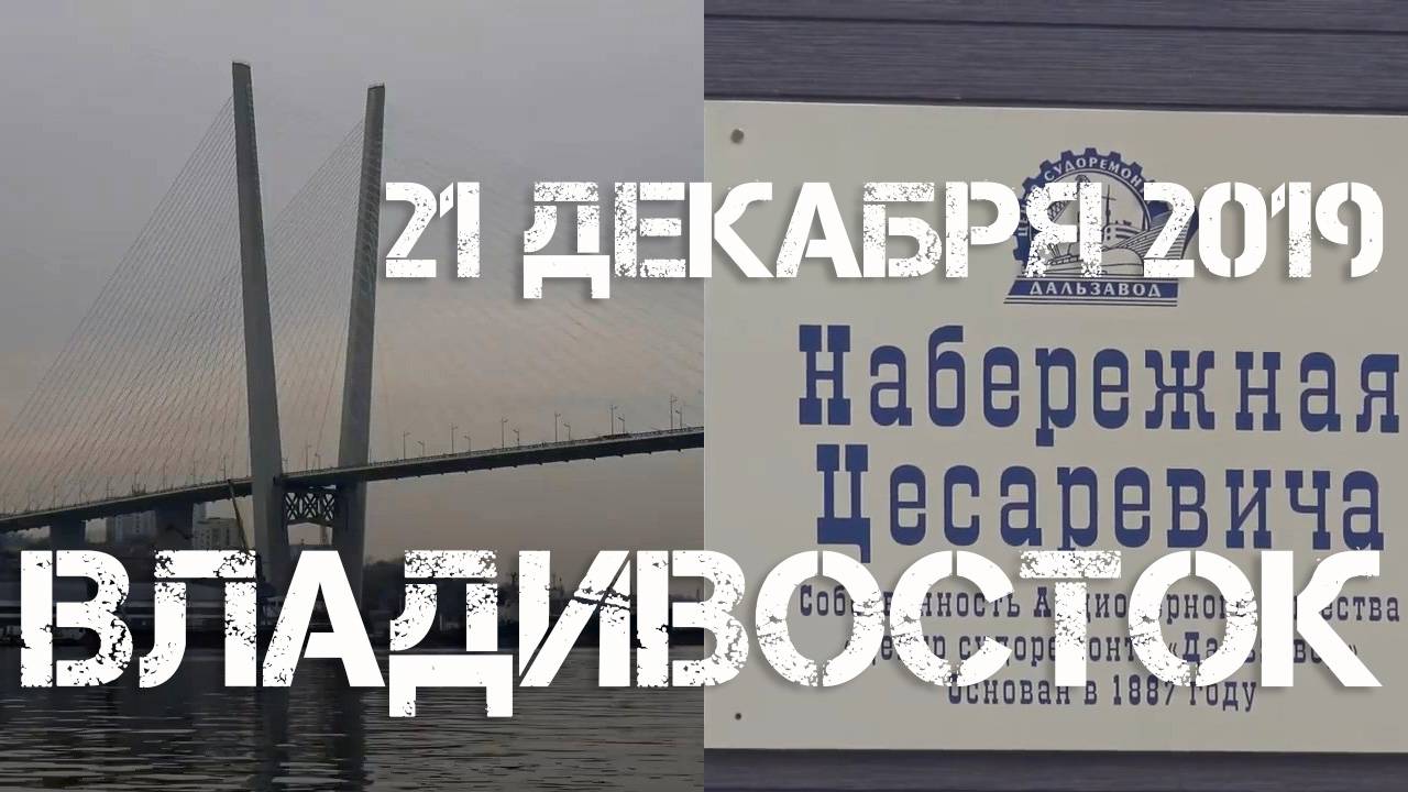 Владивосток набережная Цесаревича (21 декабря 2019).