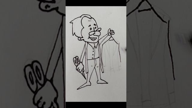 Как нарисовать портного