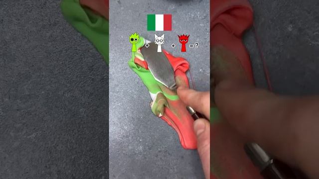 What color do you get if you mix the flag of Italy