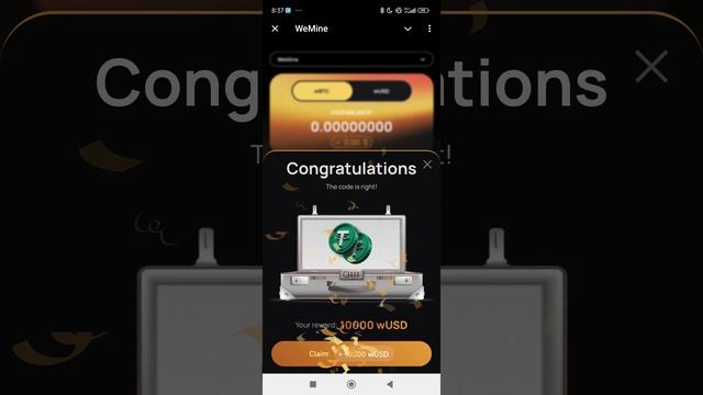 Код We Mine 07.12 #wemine #комбо #combo #cryptogame .mp4