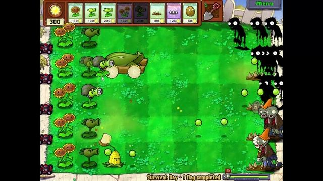 Играю в Plants vs. Zombies