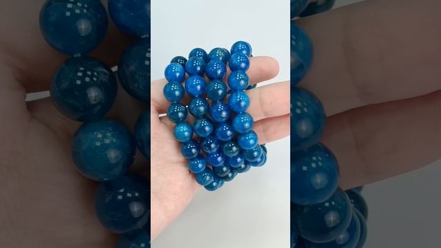 Браслет "Шар" Апатит 10мм. Бусин в нити -18шт. Цена - 1 130 ₽ На сайте : stones-shop.ru