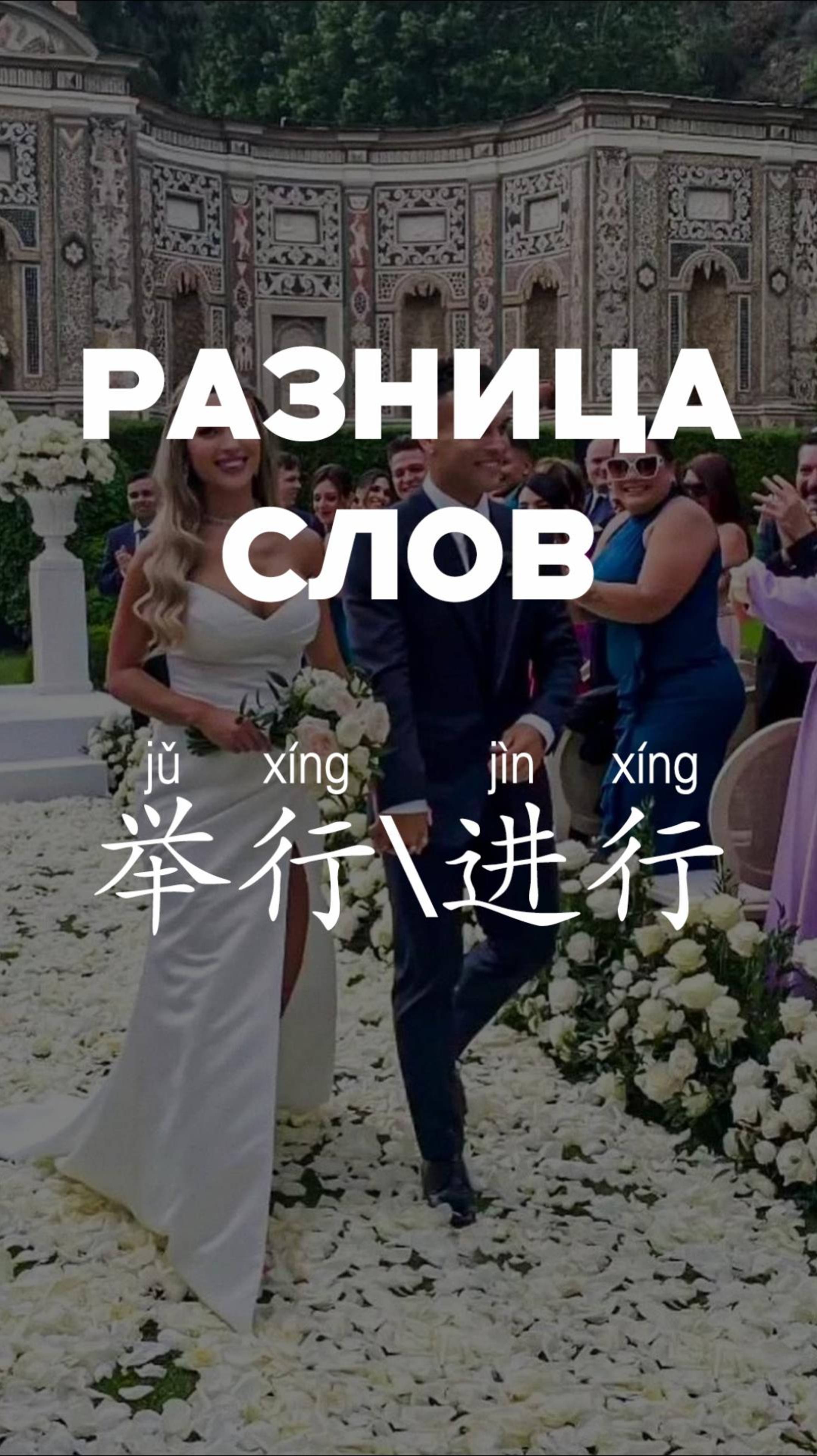 Разница слов：举行 и 进行