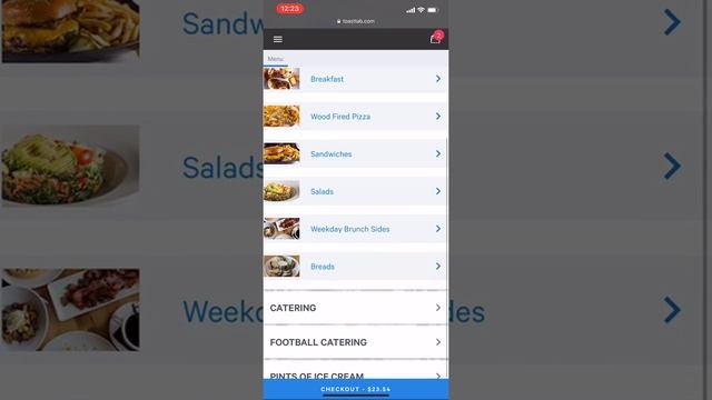Lincoln Online Ordering via Toast