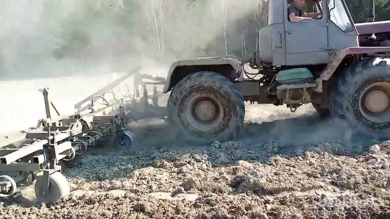 весенняя культивация на трех т 150
