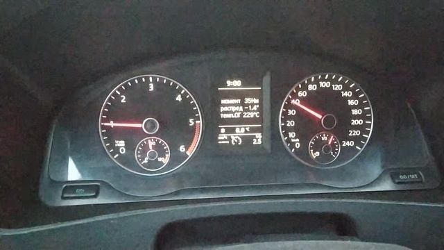 Отображение параметров двигателя на штатной приборке