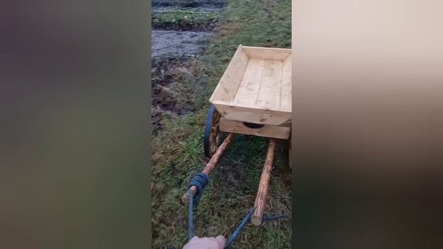 деревянная телега