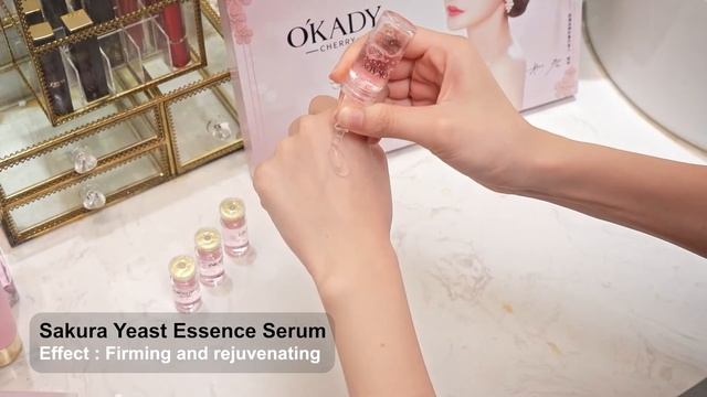 OKADY Cherry Blossom Ectoin Moisturize Repairing Skin Care Set For Women