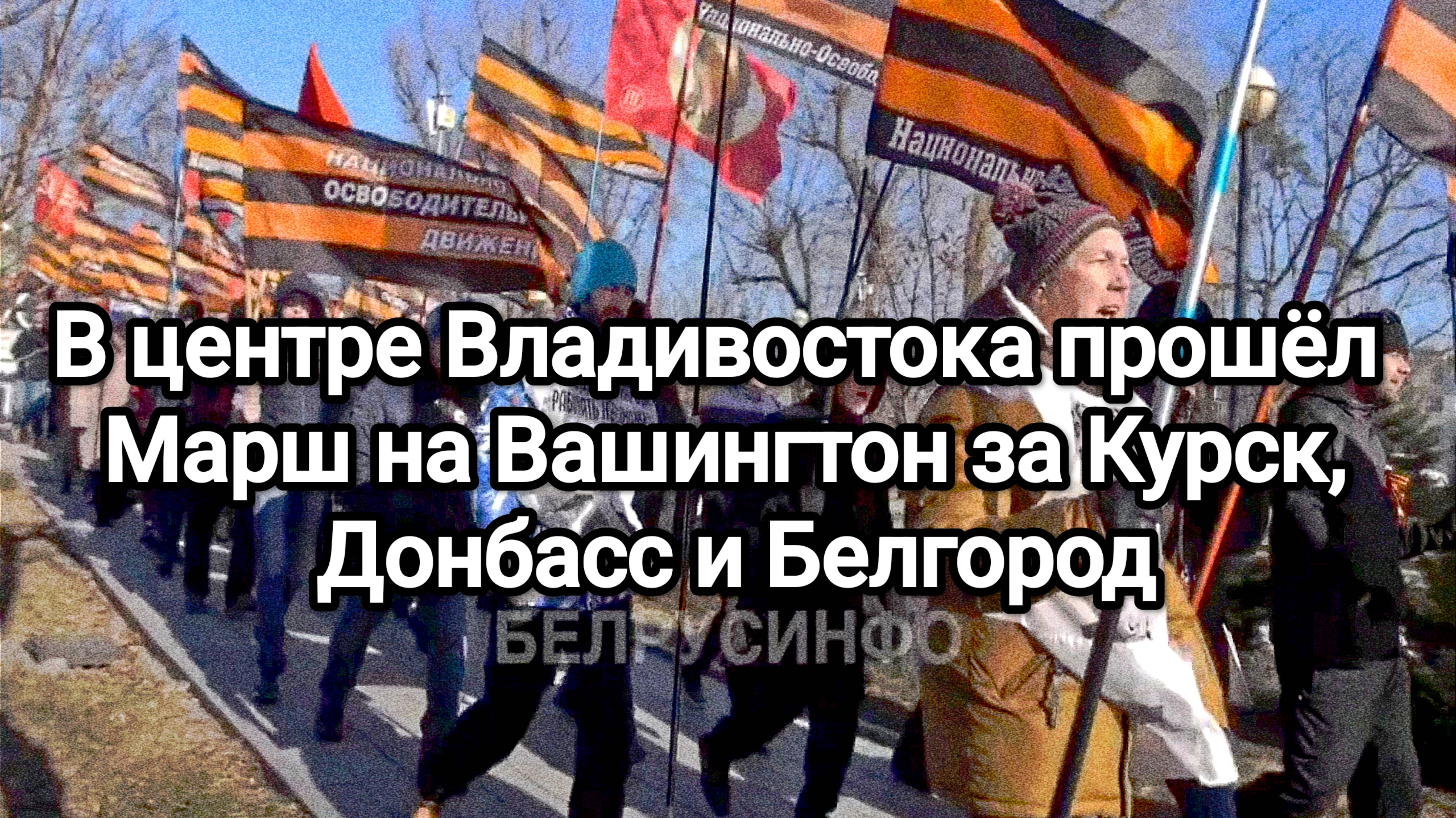 В центре Владивостока прошёл Марш на Вашингтон