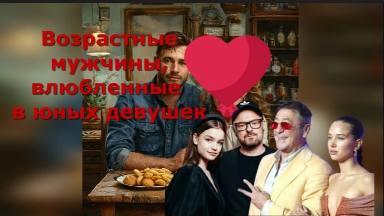 Неравный брак, известные мужчины женатые на женщинах, годящихся в дочки