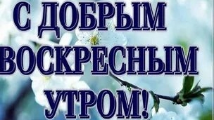 С наилучшими пожеланиями в воскресный день!