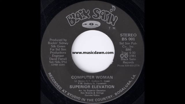 Superior Elevation - Computer Woman [Black Satin] '1981 Killer Boogie Funk 45