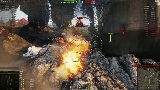 Мир Танков . World of Tanks , бой 2 , фарм на огнемётной прем арте Объект 156 О горыныч подпишитесь