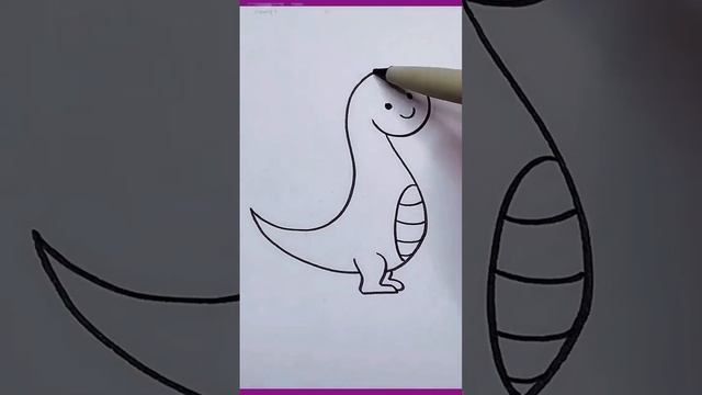 Учимся рисовать. Дракончик. Подпишись !