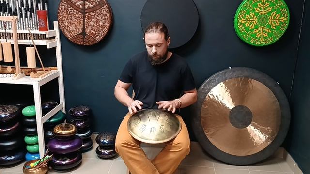 Глюкофон Orion Drum 39 cm  / D Celtic minor / Хэппи-драм / Tank drum / Happy-drum / shamanic.moscow