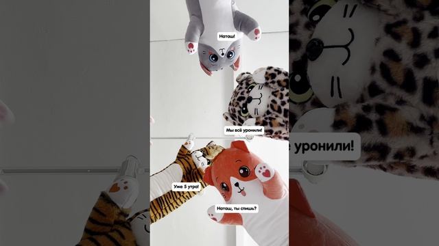 Плюшевые котики ничем не отличаются от настоящих питомцев 😸