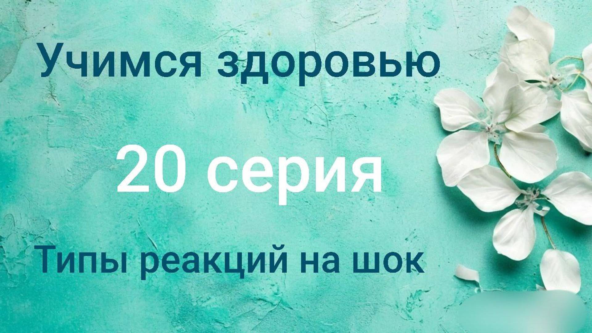 Учимся здоровью. 20 серия. Типы реакций на шок