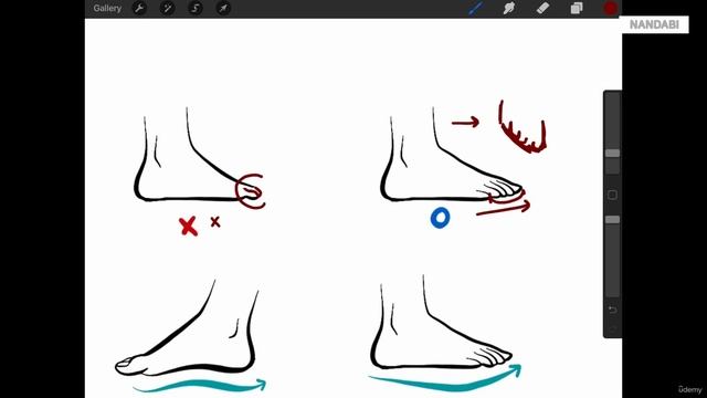 35 - How to draw feet