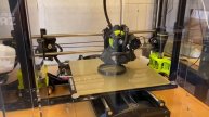 1/31/2021: Printing flexible TPU (NinjaFlex) tires for the Mars rover inspired robotics project.