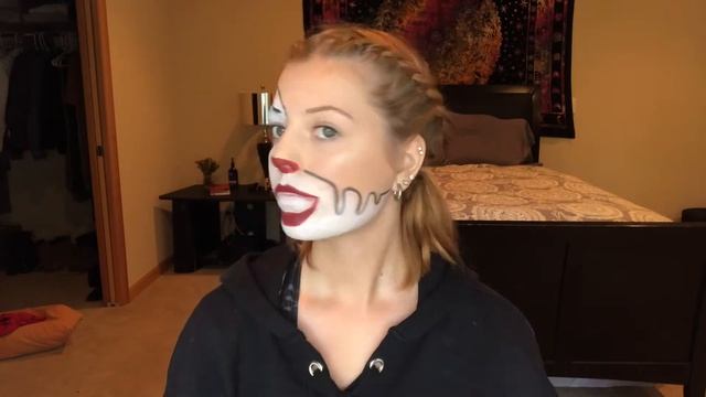 How I Made This Pennywise Halloween Makeup!