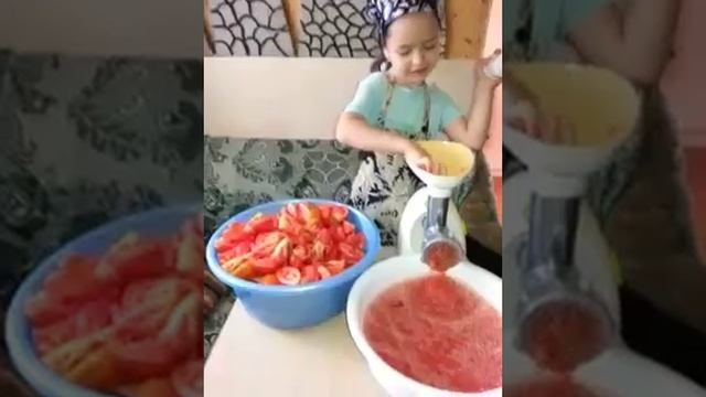 Томат на зиму ))Маленькая помощница)).mp4