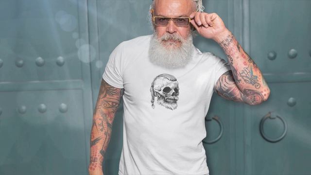 Футболка с черепом викинга