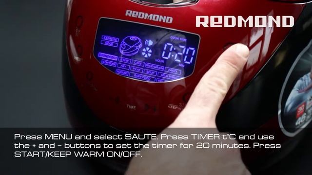 Salmon Steak with Asparagus in the multicooker REDMOND M150E