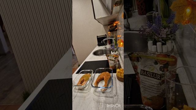 Стейки лосося в духовке